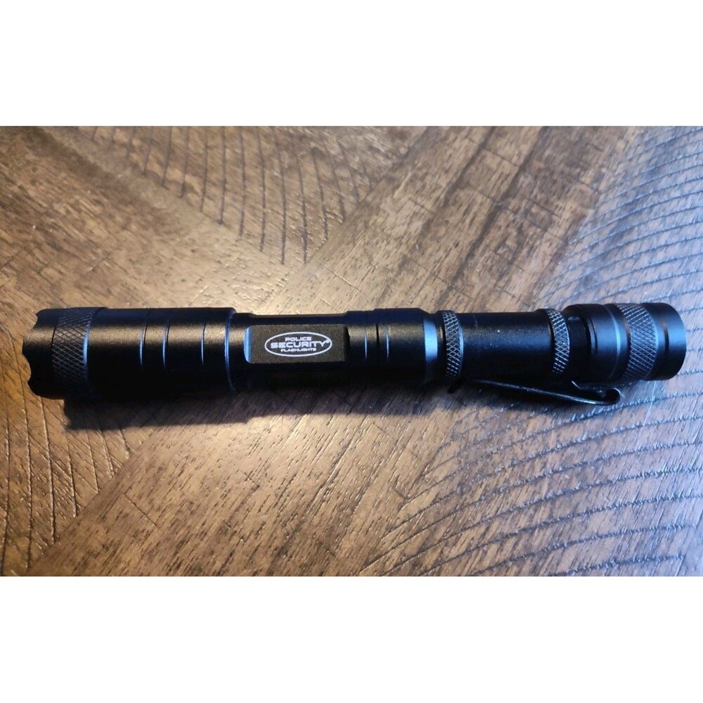 LED Flashlight Battery Police Security Sleuth 2.0 W/ Slide Focus 3 Mode 350lumen